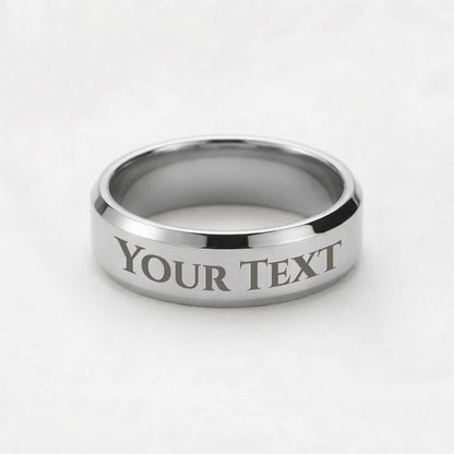 Make it personal. Surprise him with a custom engraved ring he'll never want to take off!