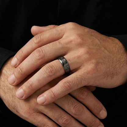 Make it personal. Surprise him with a custom engraved ring he'll never want to take off!