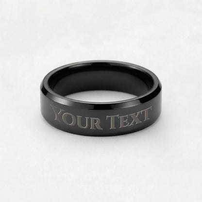 Make it personal. Surprise him with a custom engraved ring he'll never want to take off!