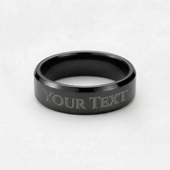 Make it personal. Surprise him with a custom engraved ring he'll never want to take off!